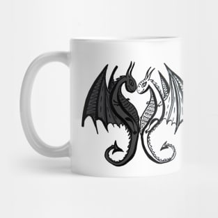 Yin Yang Dragons Mug